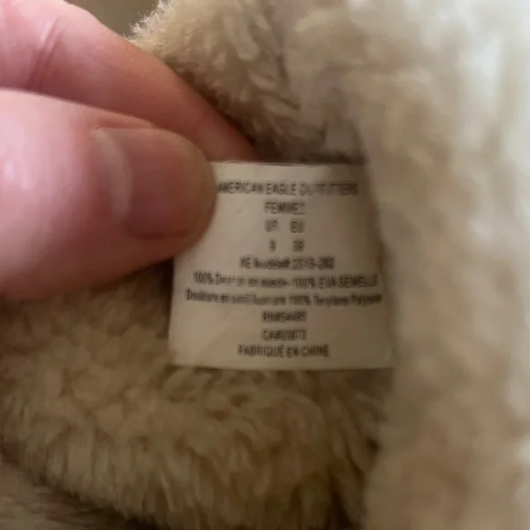 Women’s Tan American Eagle 🦅  Outfitters Tab Suede Boots 9 with Fur Lining - Picture 2 of 5
